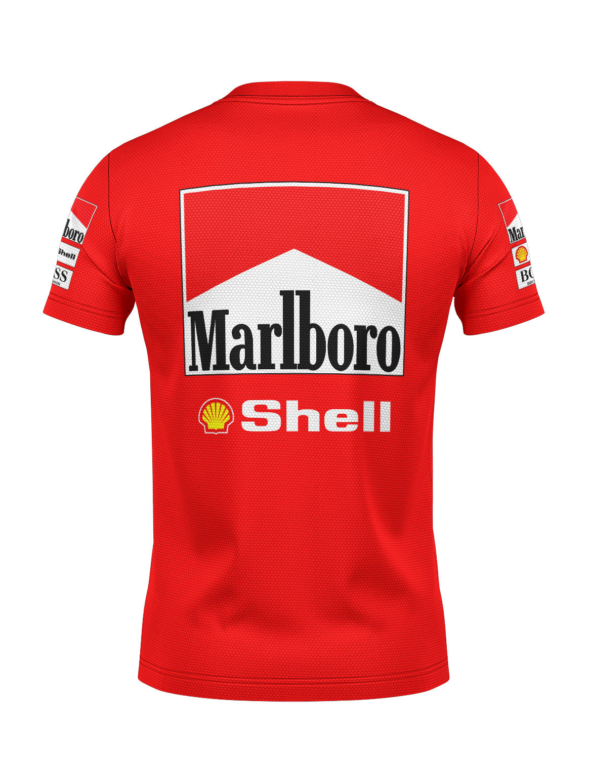 Camiseta Dryfit McLaren Marlboro Vermelho Retrô OB