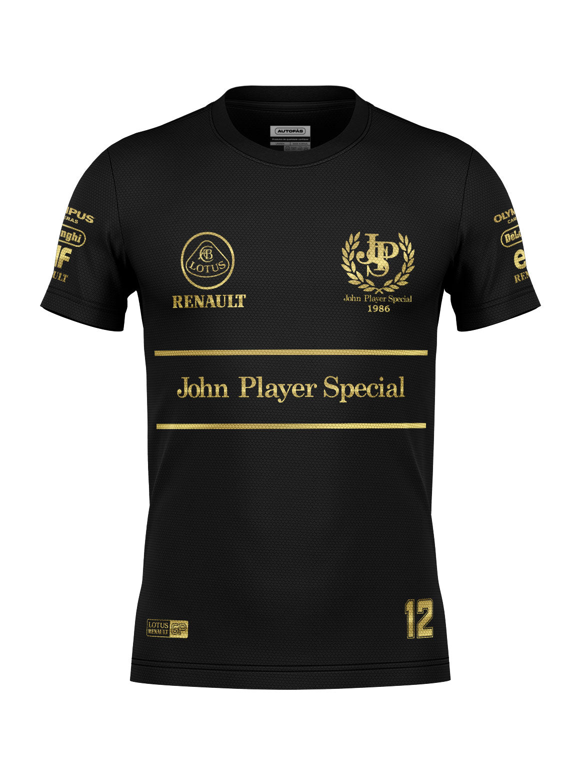 Camiseta Dryfit Lotus John Player 80s Preto 2025