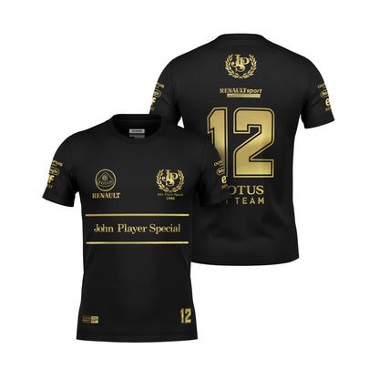 Camiseta Dryfit Lotus John Player 80s Preto 2025