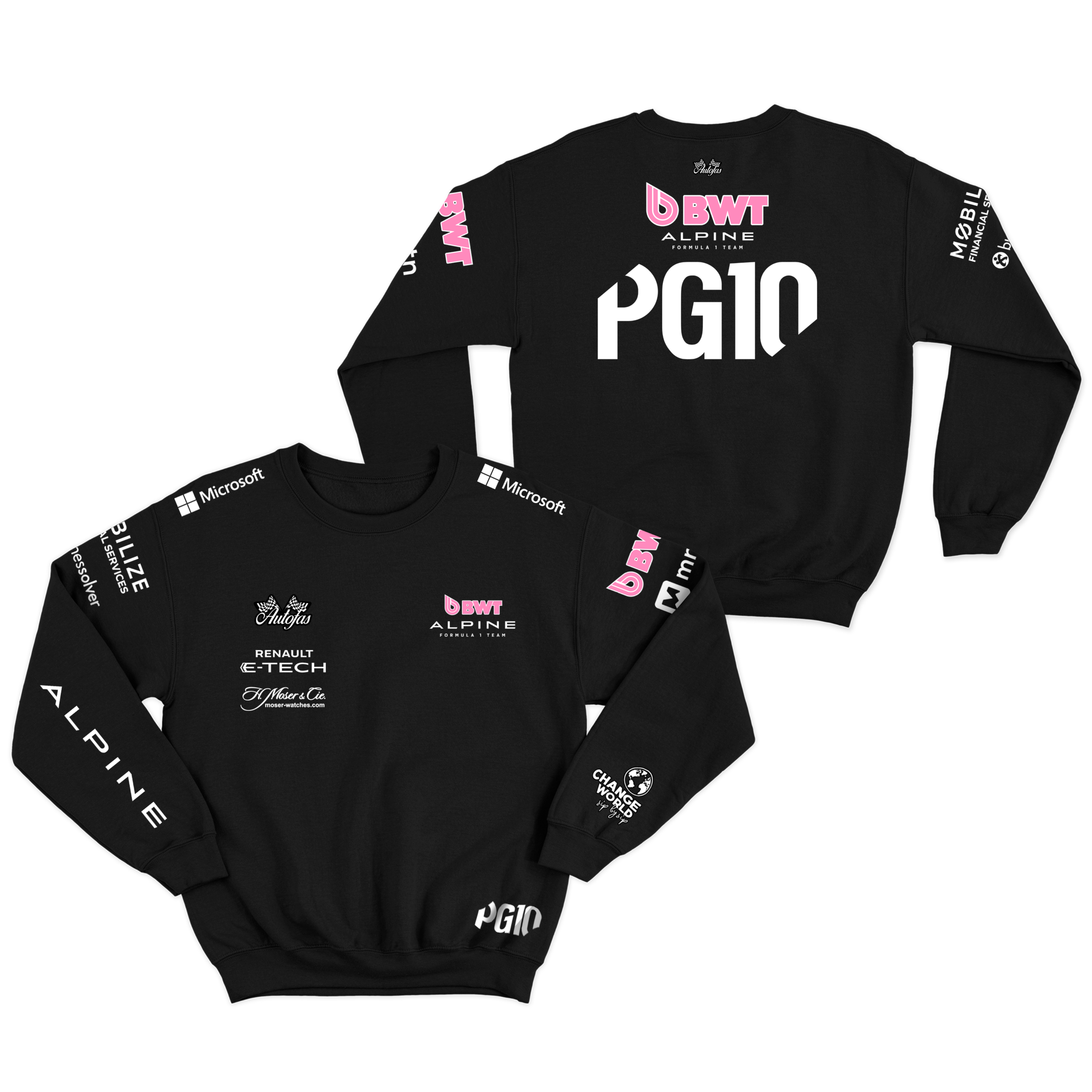Moletom Alpine Pierre Gasly 2025 Preto