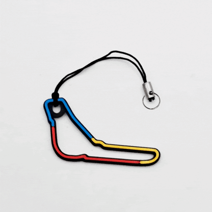 Kit 3 Chaveiros Pistas Icônicas Multicoloridos
