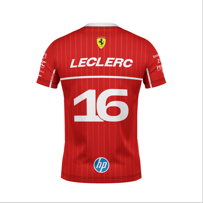 Camiseta Dryfit Full Ferrari Charles Leclerc 2025