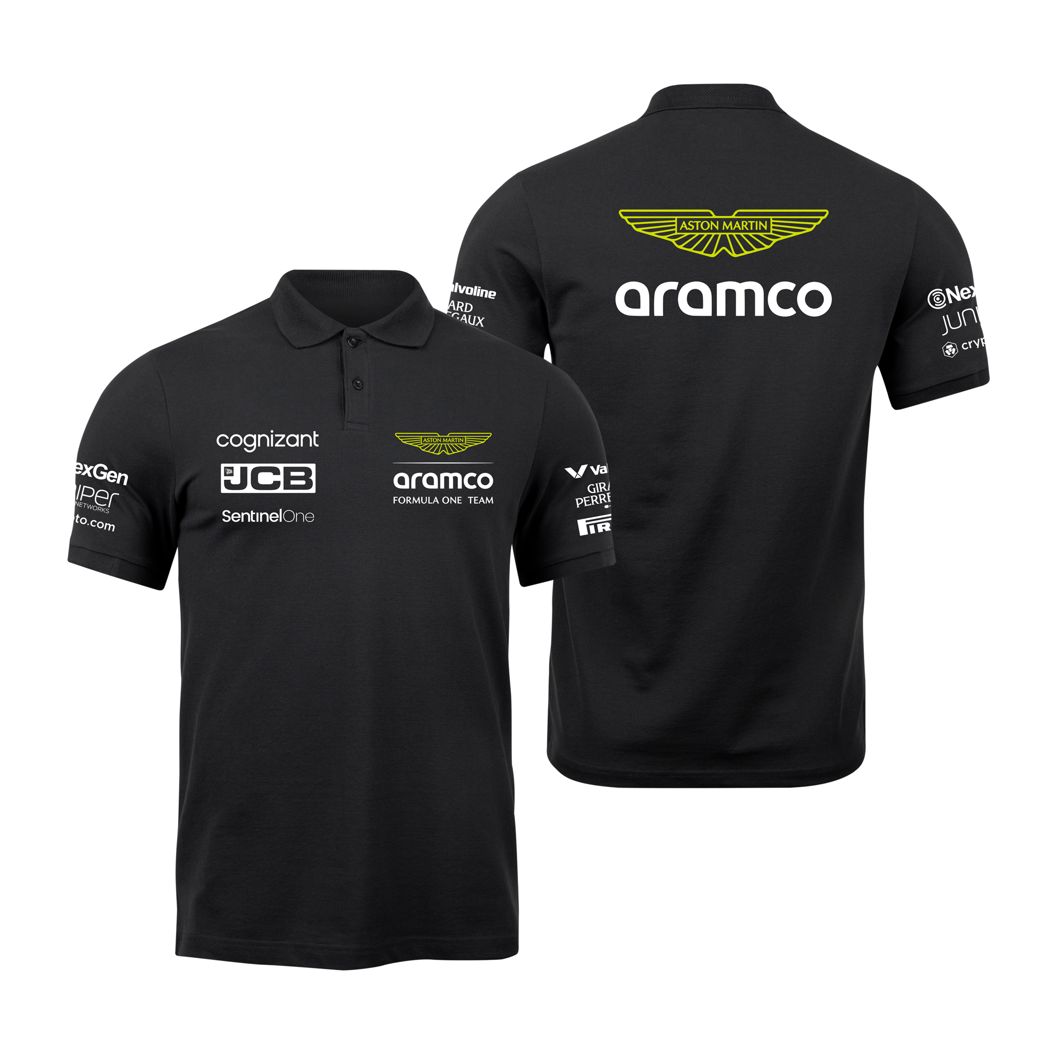 Camisa Polo Aston Martin 2024 Preta