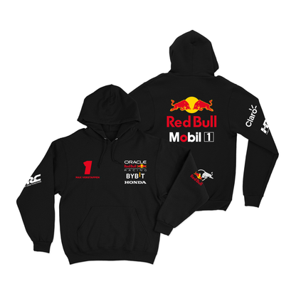 Moletom Canguru Red Bull Preto 2024 Max Verstappen