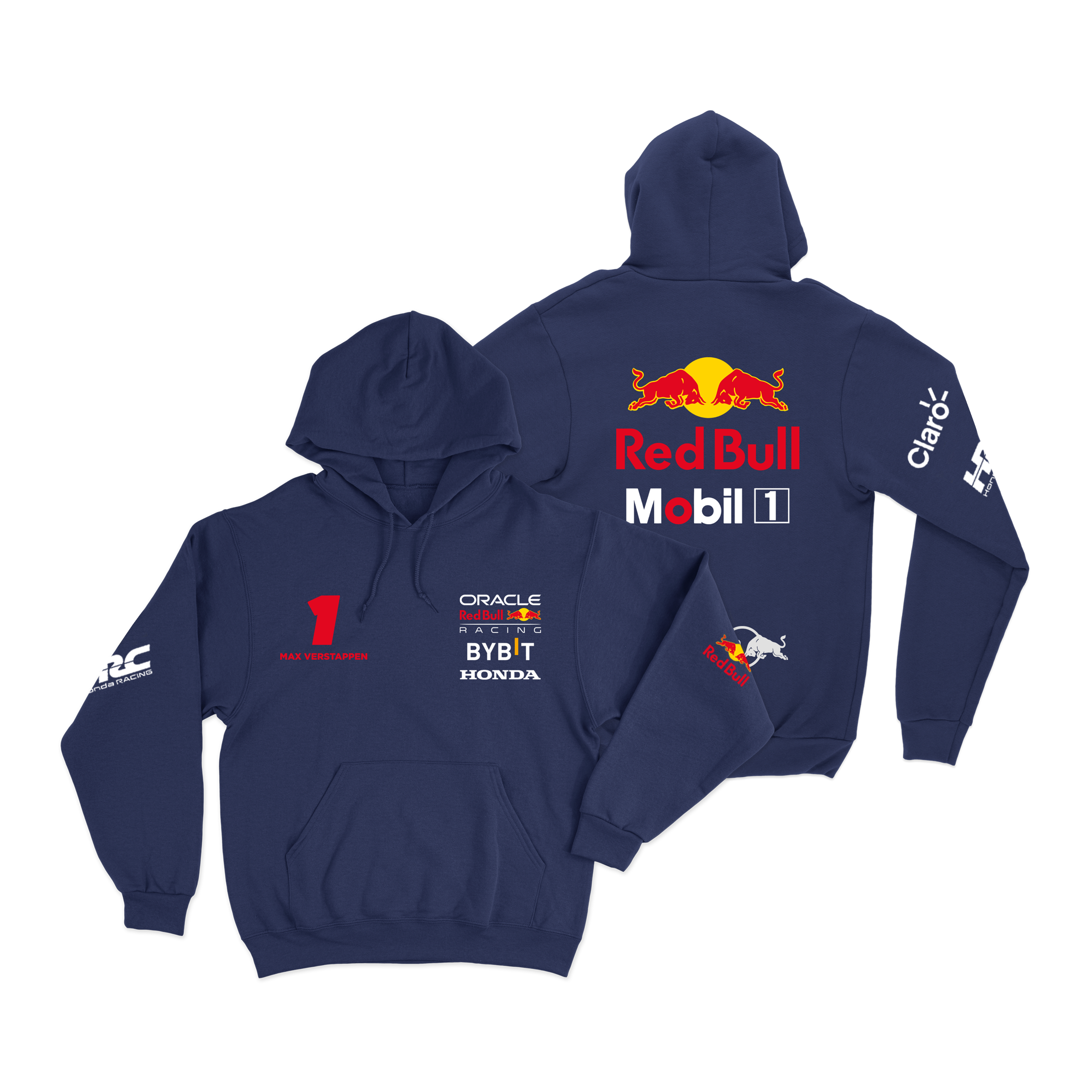 Moletom Canguru Red Bull Azul Marinho 2024 Max Verstappen