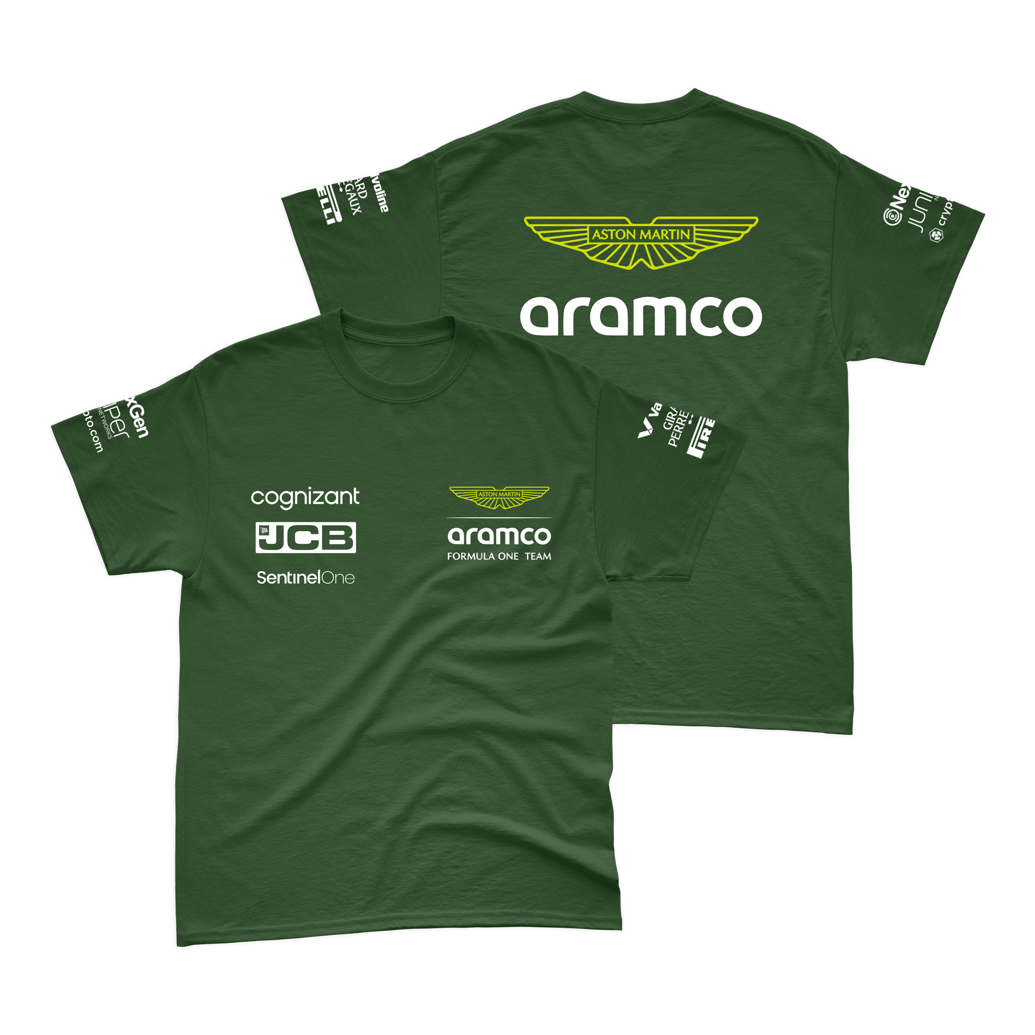 Camiseta Algodão Aston Martin 2024 Verde