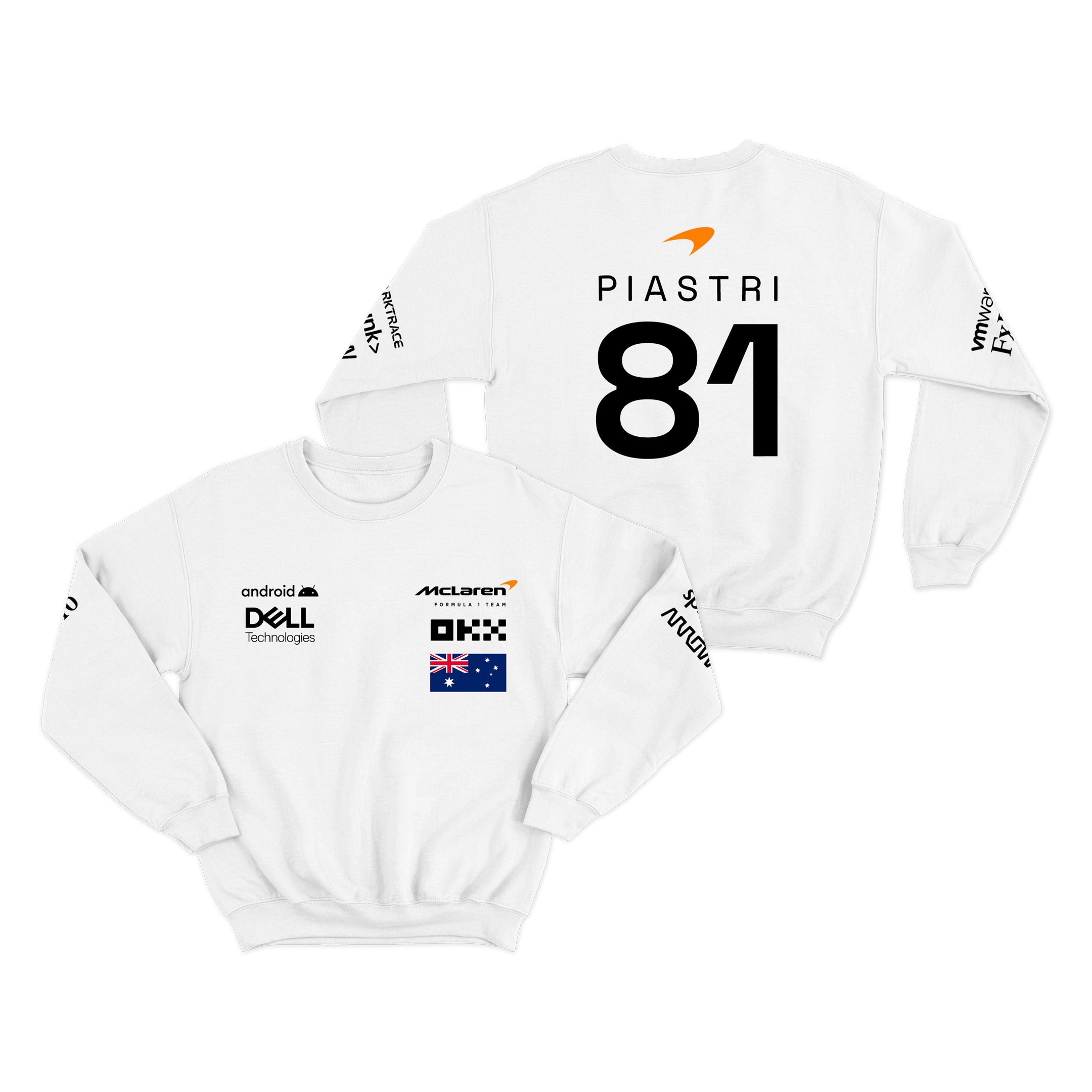 Moletom McLaren Branco 2024 Oscar Piastri