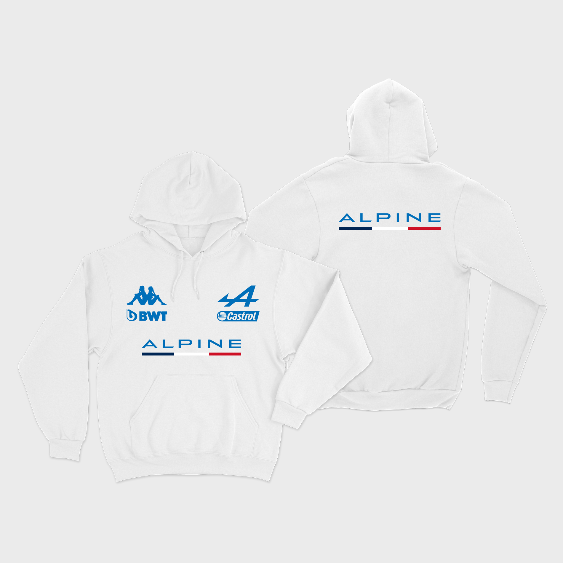 Moletom Canguru Alpine F1 2023 Branco