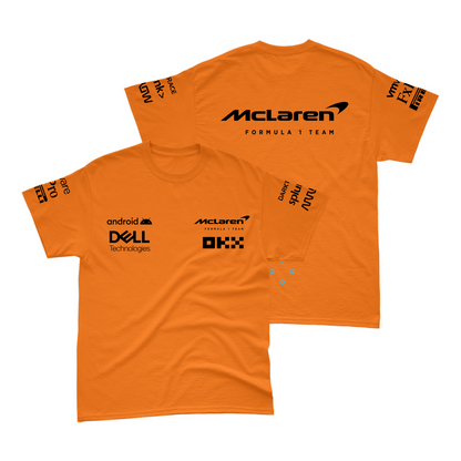 Camiseta Algodão McLaren 2024 Laranja