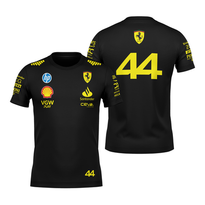 Camiseta Dryfit Lewis Hamilton Ferrari Edição Especial Monza 2024