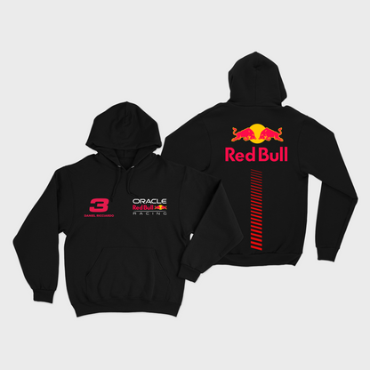 Moletom Canguru Daniel Ricciardo Red Bull 2023 Preto
