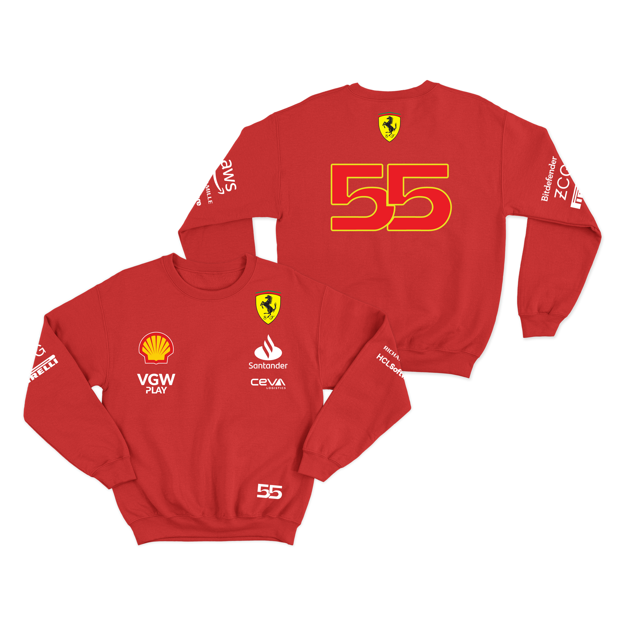 Moletom Ferrari Vermelho 2024 Carlos Sainz