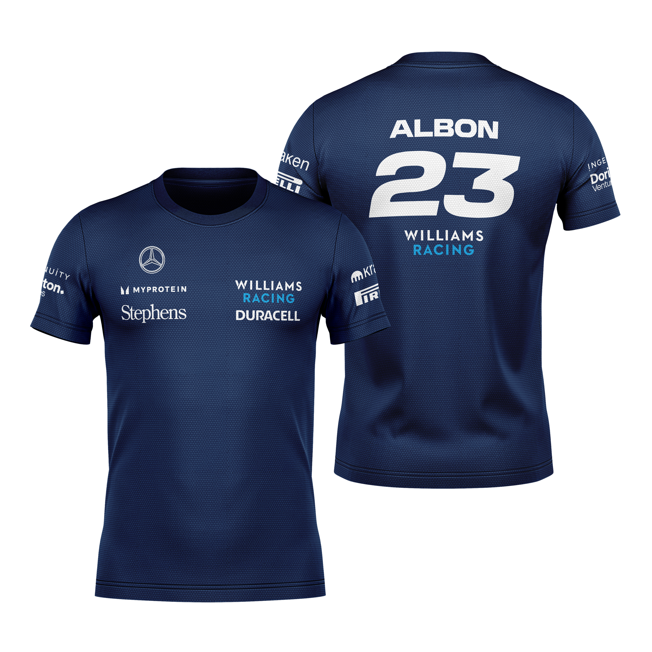Camiseta DryFit Alex Albon Williams 2024 Azul Marinho