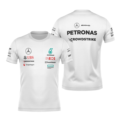 Camiseta DryFit Mercedes 2024 Branca