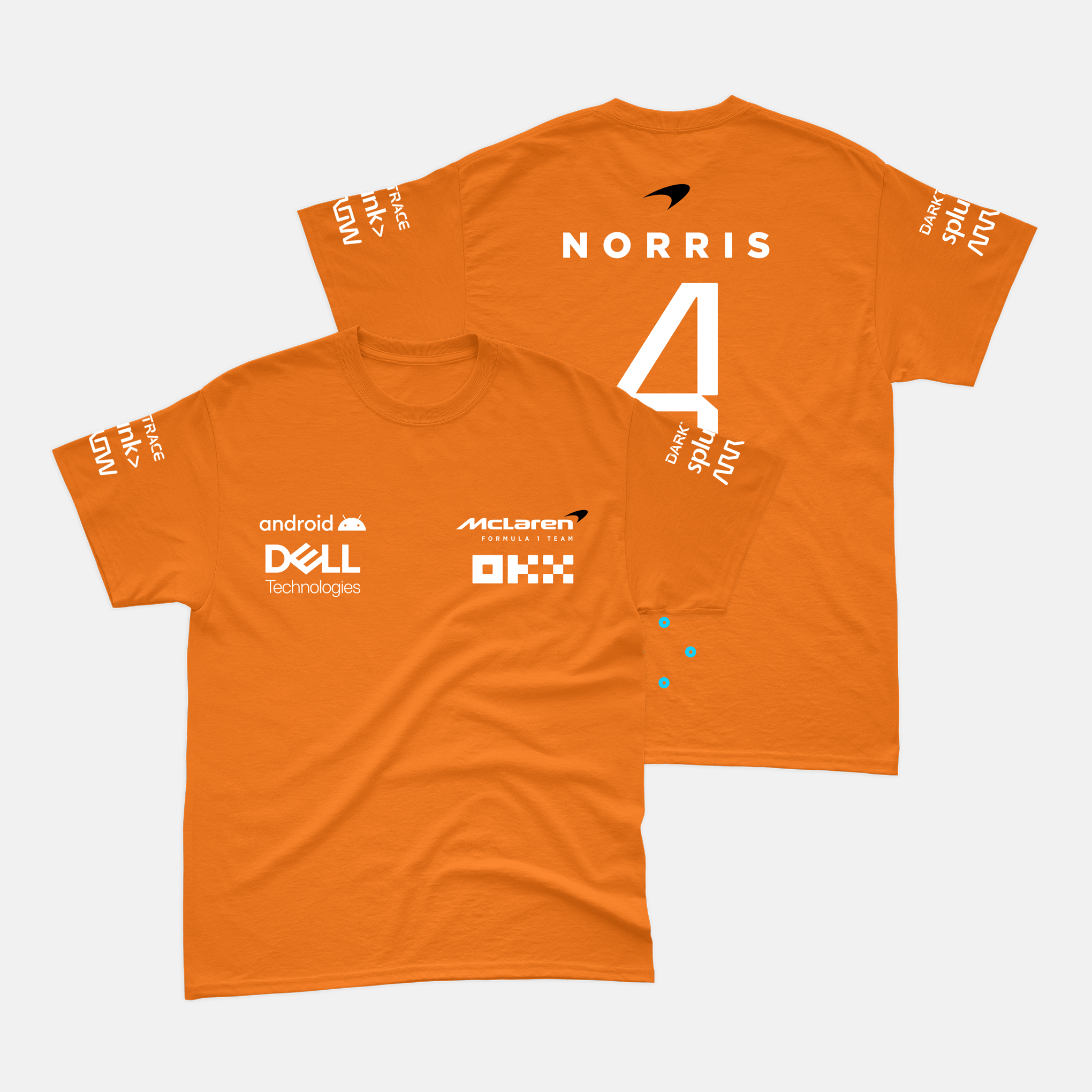 Camiseta Lando Norris Mclaren 2023 Laranja