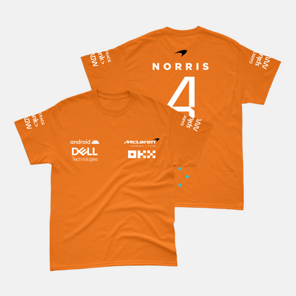 Camiseta Lando Norris Mclaren Laranja