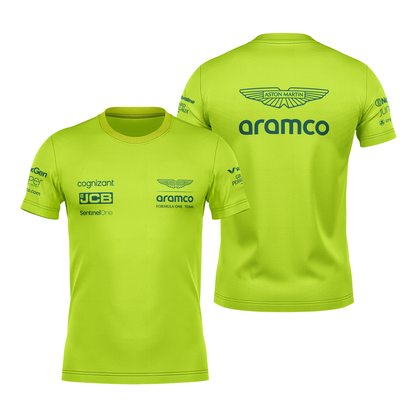 Camiseta DryFit Aston Martin 2024 Verde Neon