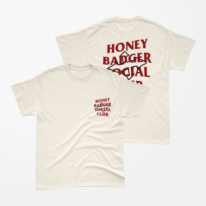 Camiseta Honey Badger Social Club Off White
