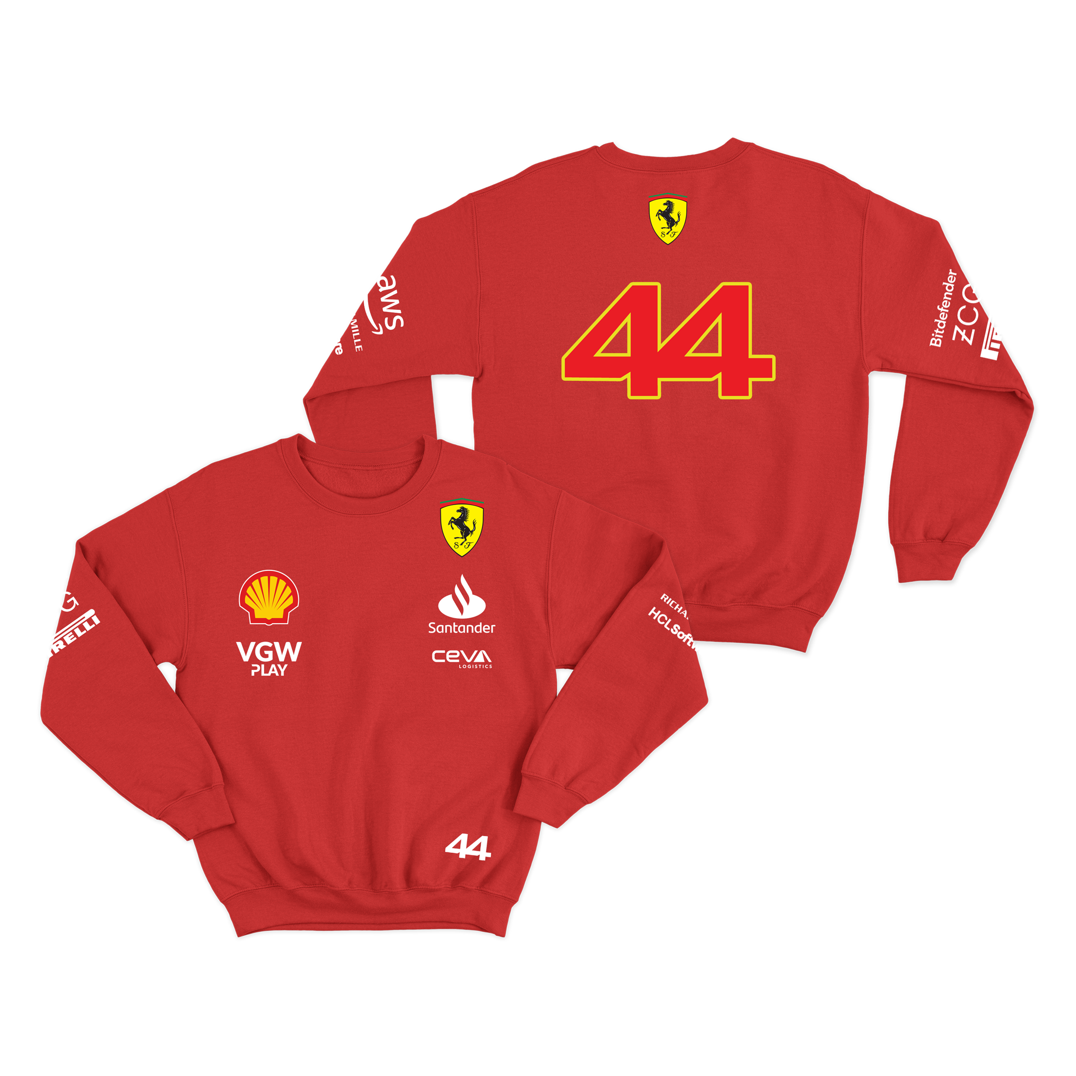 Moletom Ferrari Vermelho 2024 Lewis Hamilton