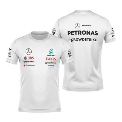 Camiseta DryFit Mercedes 2024 Branca