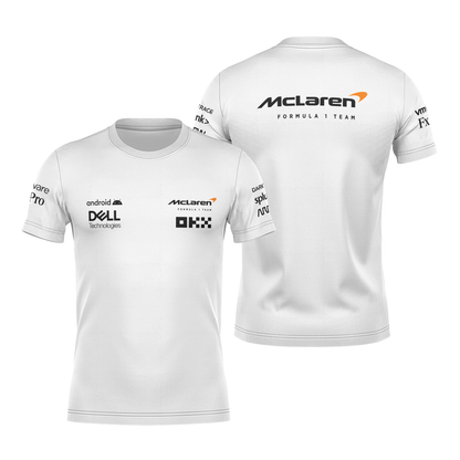 Camiseta DryFit Mclaren 2024 Branca