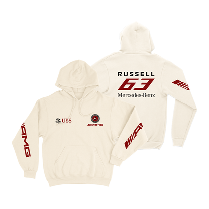 Moletom Canguru Russell Mercedes Retrô Off White