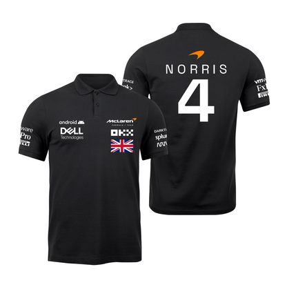 Camisa Polo Lando Norris Mclaren 2024 Preta