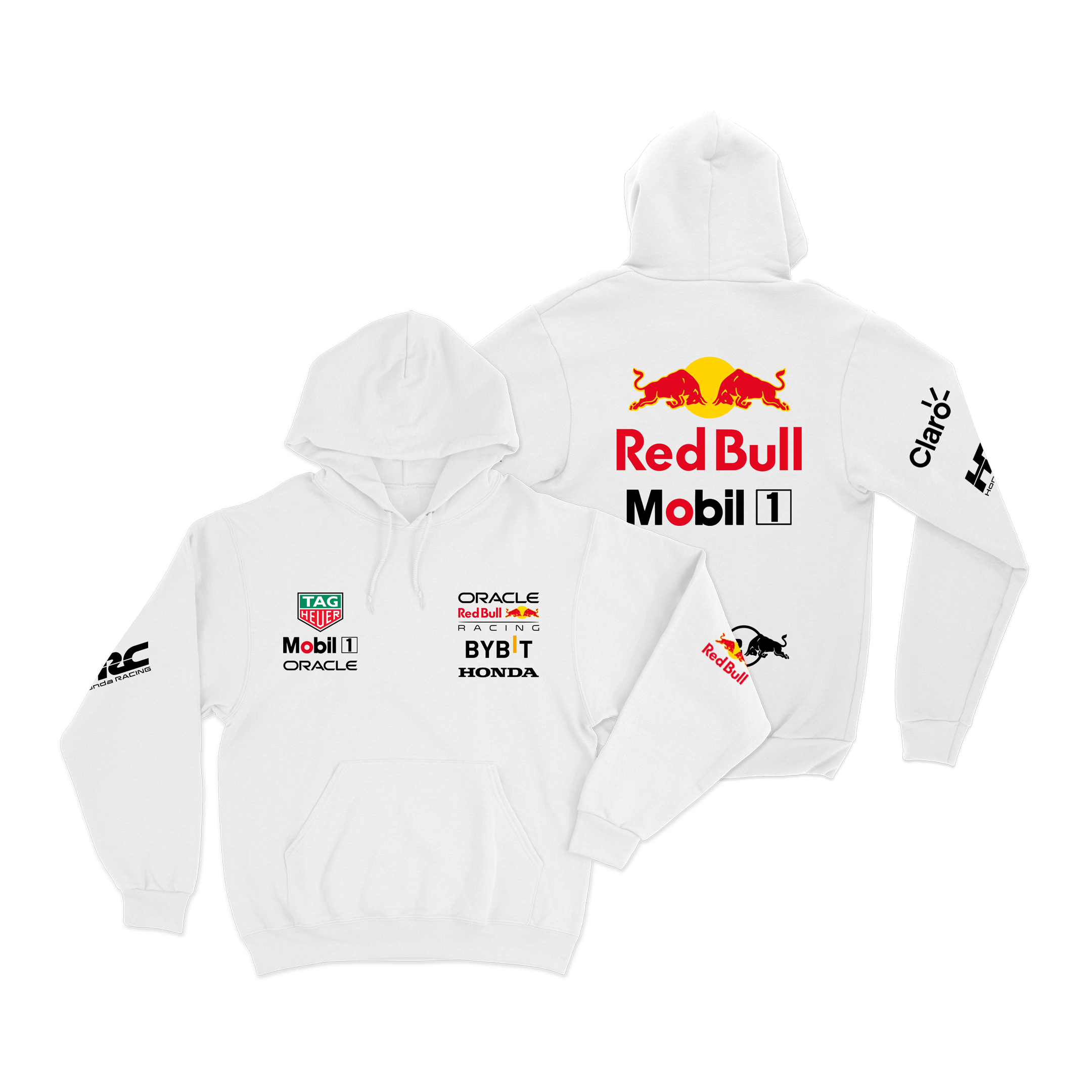 Moletom Canguru Red Bull Branco 2024