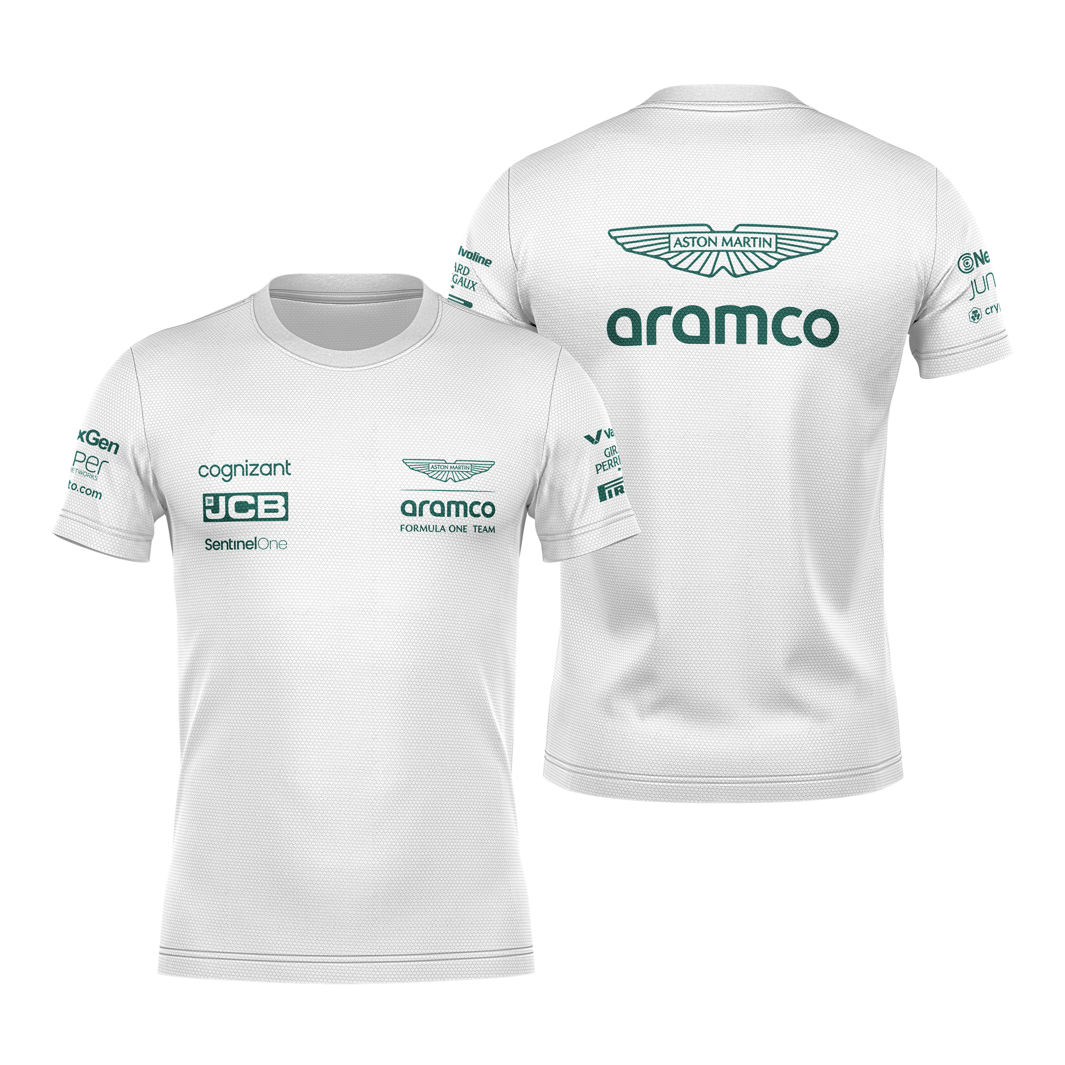 Camiseta DryFit Aston Martin 2024 Branca Autofas Store