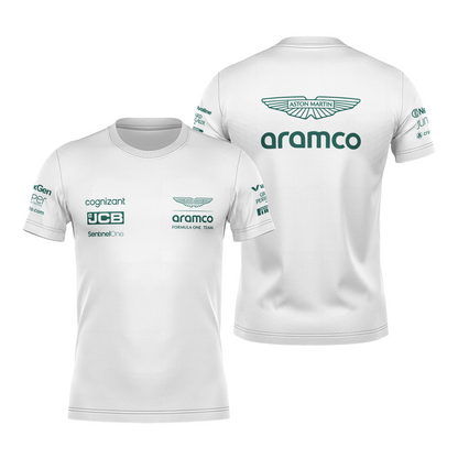 Camiseta DryFit Aston Martin 2024 Branca