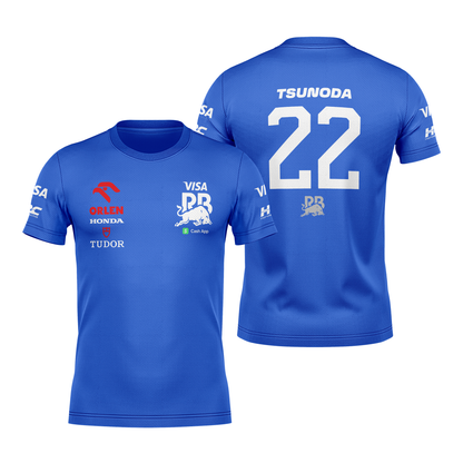 Camiseta DryFit Visa Racing Bulls Yuki Tsunoda Azul Royal 2024