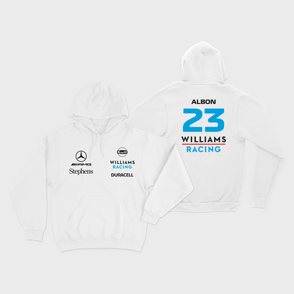 Moletom Canguru Albon Williams Racing 2023 Branco