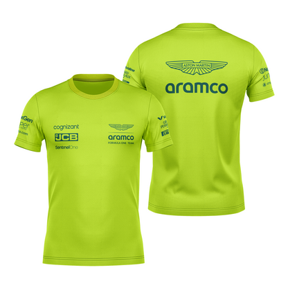 Camiseta DryFit Aston Martin 2024 Verde Neon