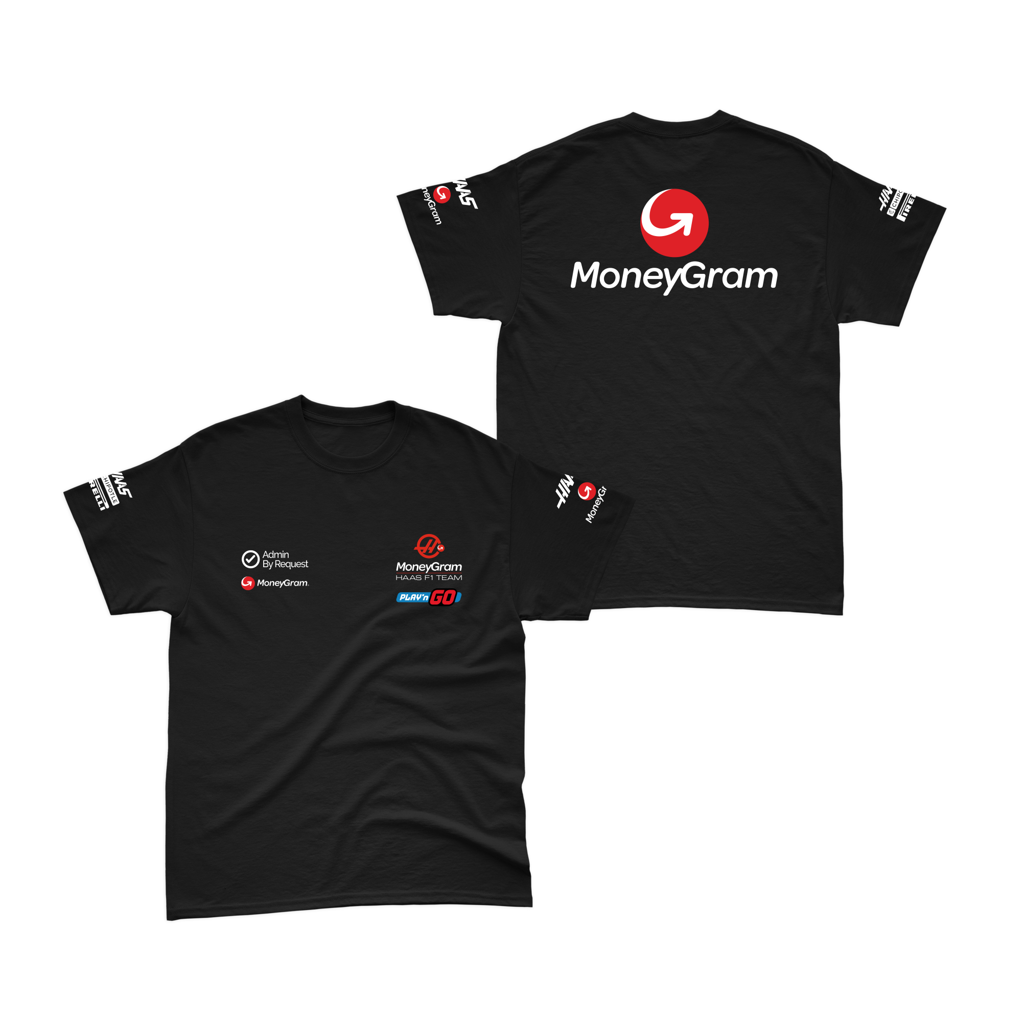 Camiseta Algodão Haas F1 2024 Preta