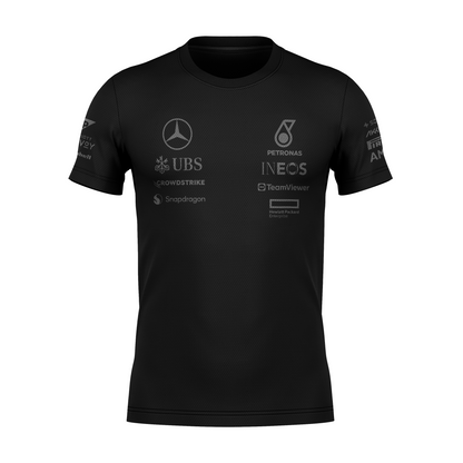 Camiseta DryFit  Mercedes 2024 All Black Lewis Hamilton