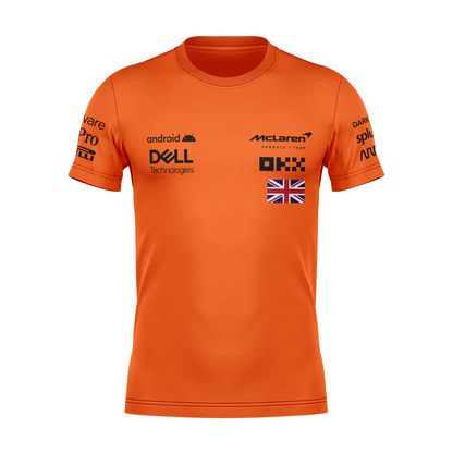 Camiseta DryFit Lando Norris McLaren 2024 Laranja