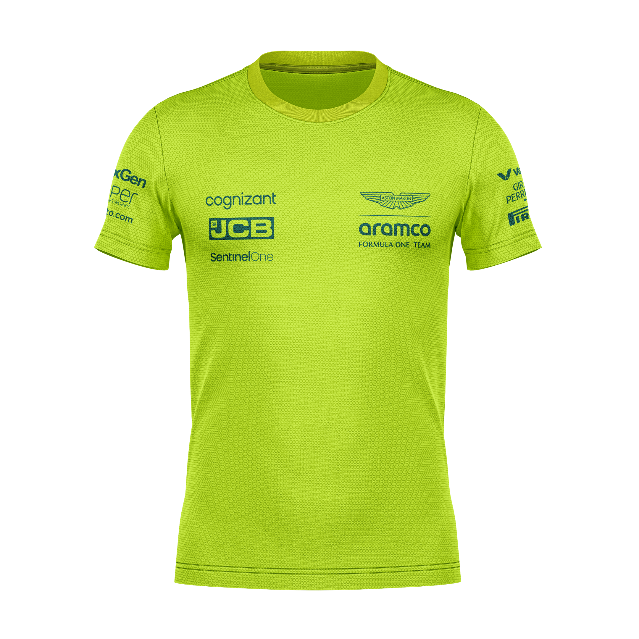 Camiseta DryFit Aston Martin 2024 Verde Neon