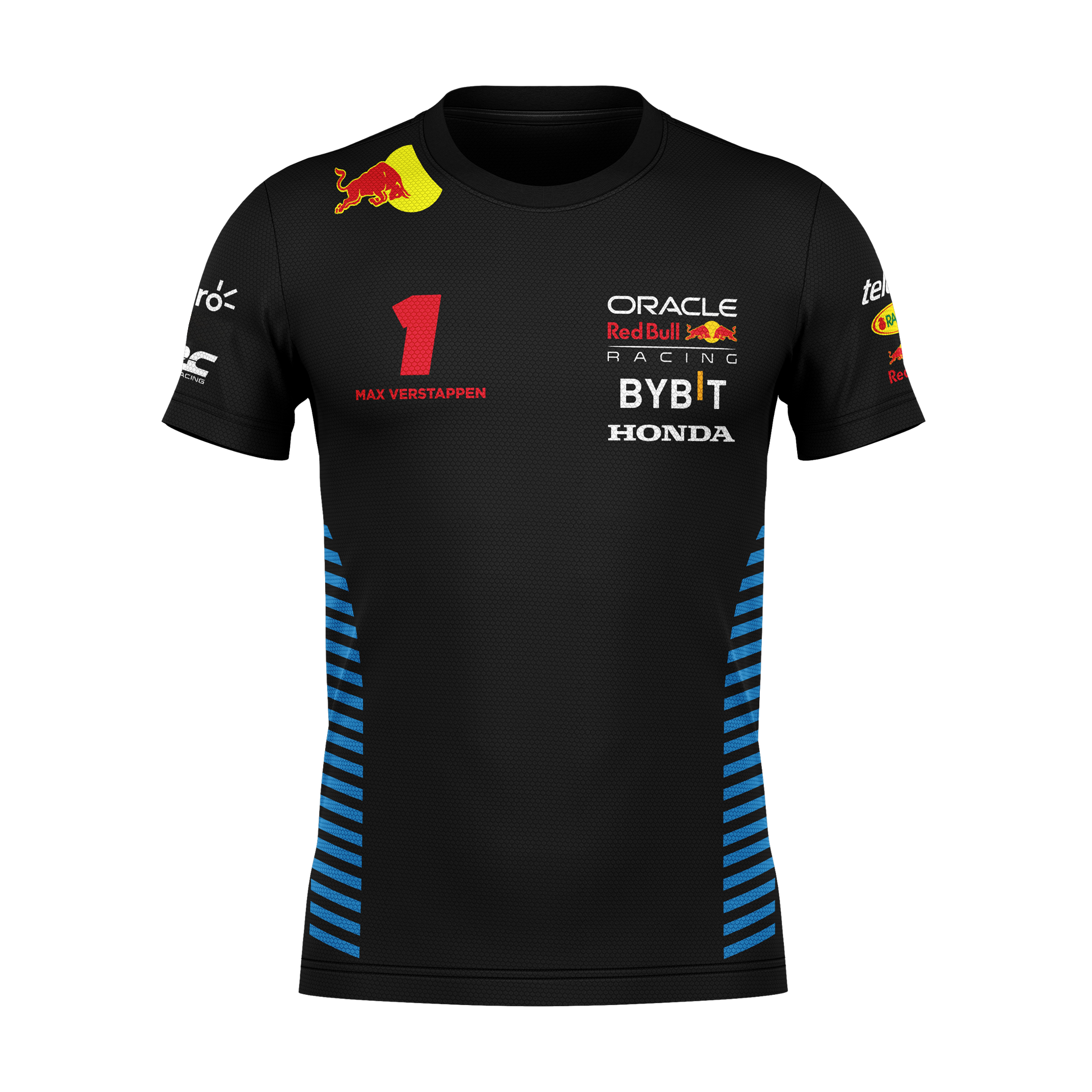 Camiseta DryFit  Max Verstappen Red Bull Racing 2024 Preta