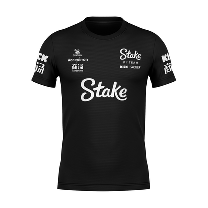 Camiseta DryFit Gabriel Bortoleto Stake Sauber 2024 Preta