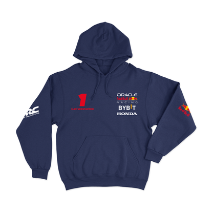 Moletom Canguru Red Bull Azul Marinho 2024 Max Verstappen