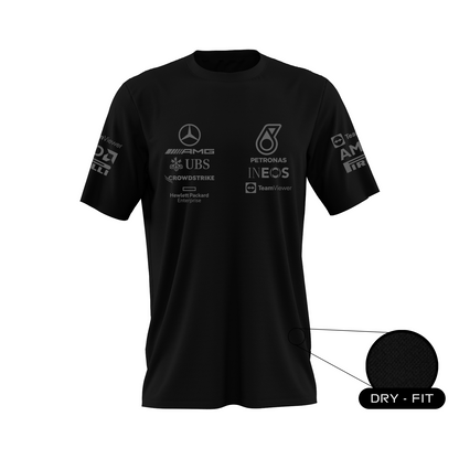 Camiseta DryFit All Black Mercedes AMG 2023