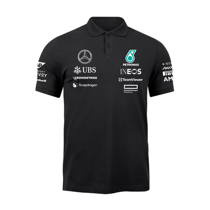 Camisa Polo Mercedes 2024 Preta Autofas Store