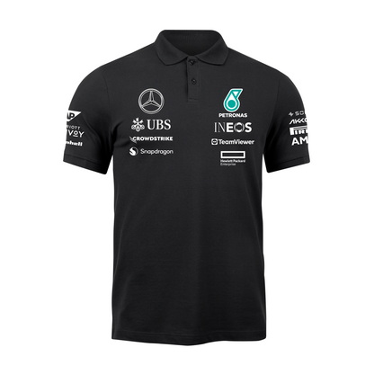 Camisa Polo Mercedes 2024 Preta