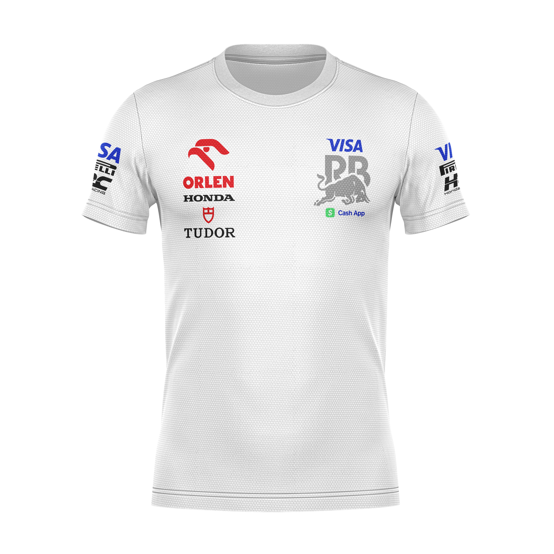 Camiseta DryFit Visa Racing Bulls Yuki Tsunoda Branca 2024