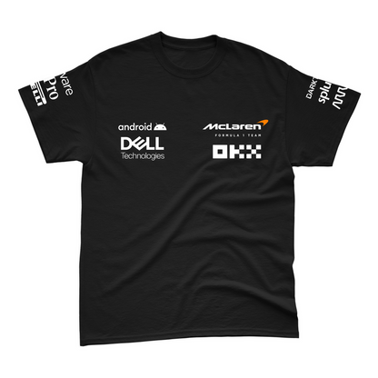 Camiseta Algodão Mclaren 2024 Preta