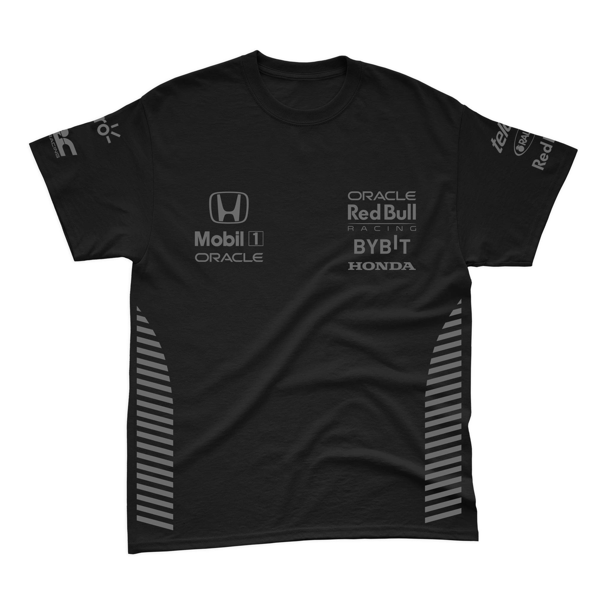 Camiseta Algodão Red Bull Racing 2024 All Black