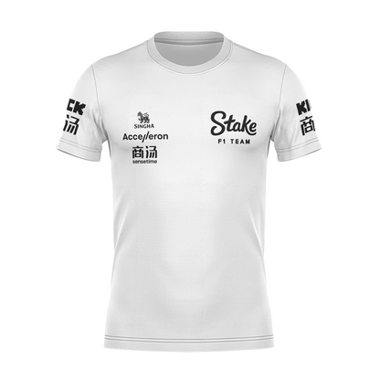 Camiseta DryFit Valtteri Bottas Stake Sauber 2024 Branca