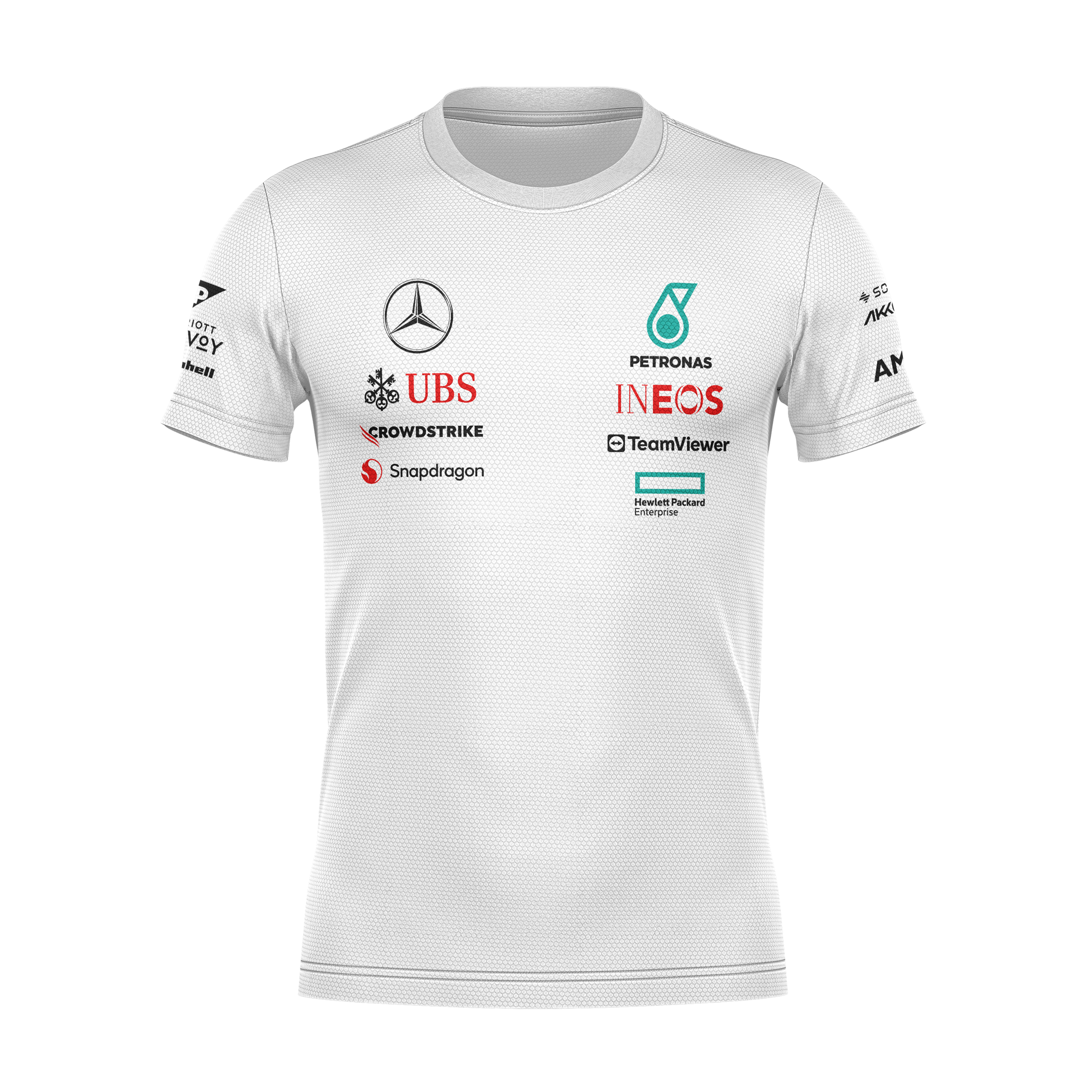 Camiseta DryFit Mercedes 2024 Branca George Russell