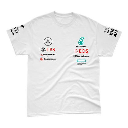 Camiseta Algodão Mercedes 2024 Branca George Russell