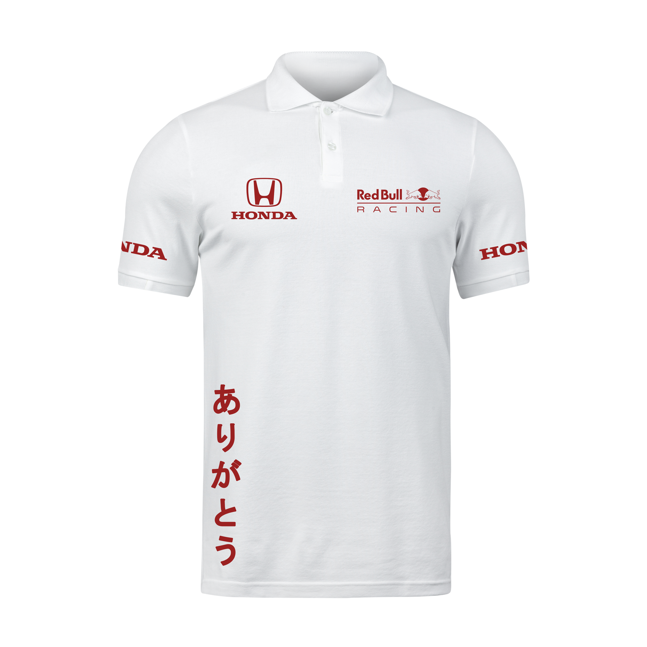 Camisa Polo Red Bull Honda Turquia 2021 Branco Versão 2